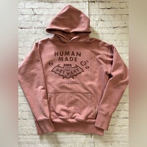 Human Made x Lil Uzi Vert Hoodie in Pink French Terry Cotton Size XL